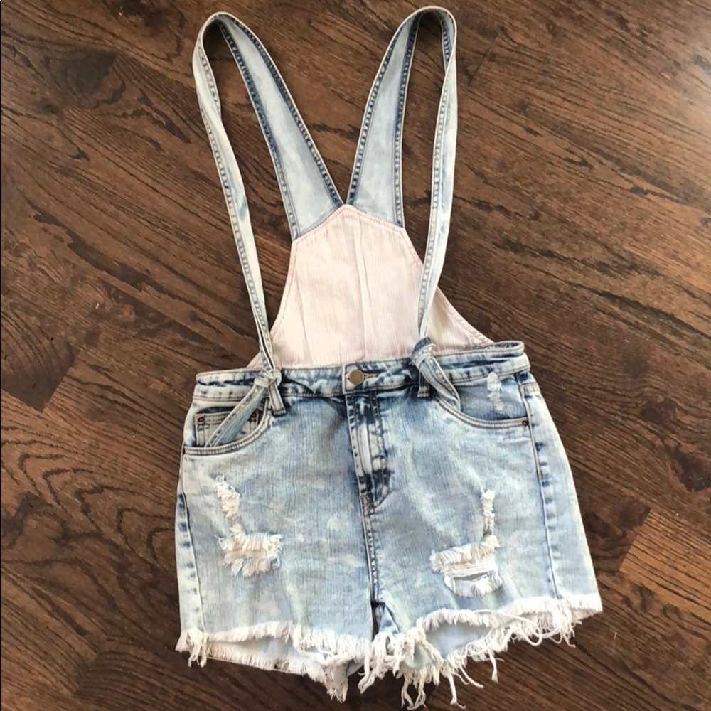 Acid wash overalls